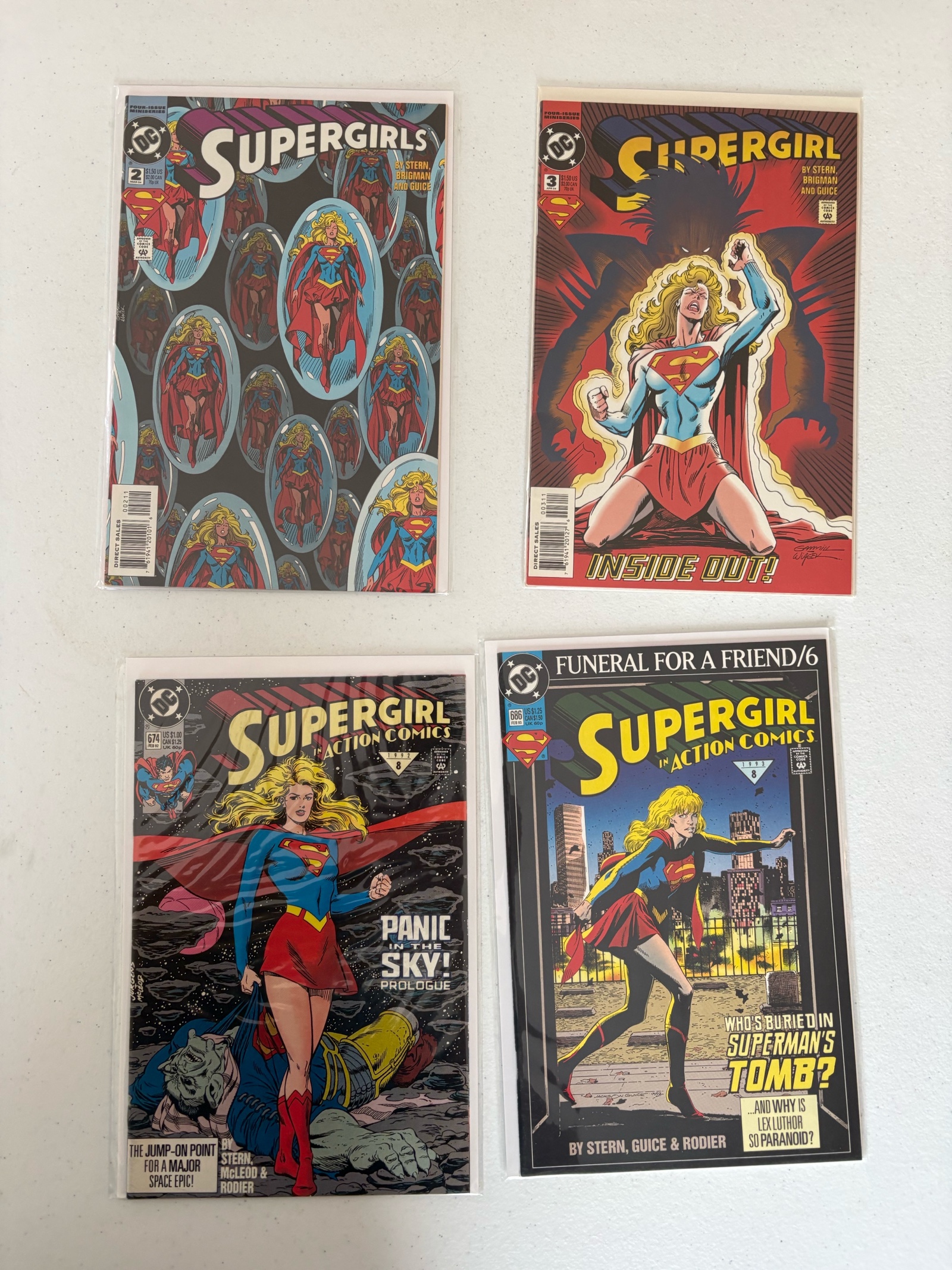 lot 218 image: Supergirl DC Comics Four Comic Book Lot