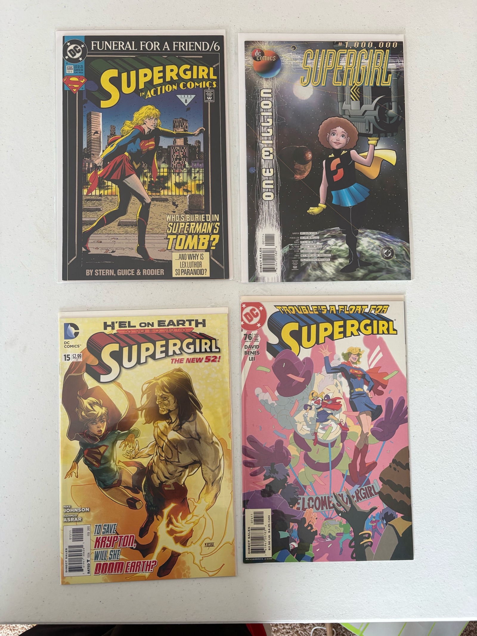 lot 219A image: Supergirl DC Comics Four Comic Book Lot