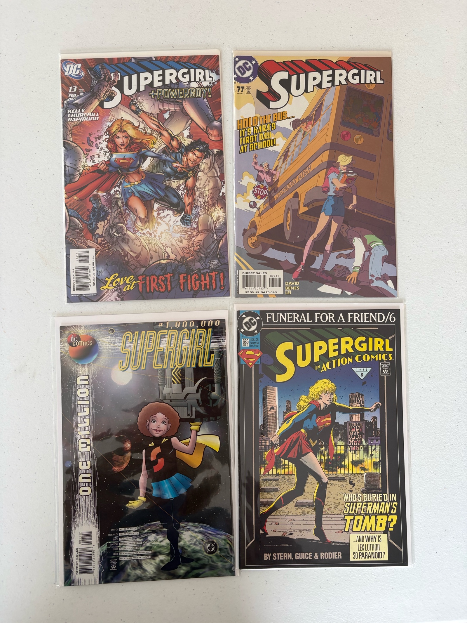 lot 220A image: Supergirl DC Comics Four Comic Book Lot