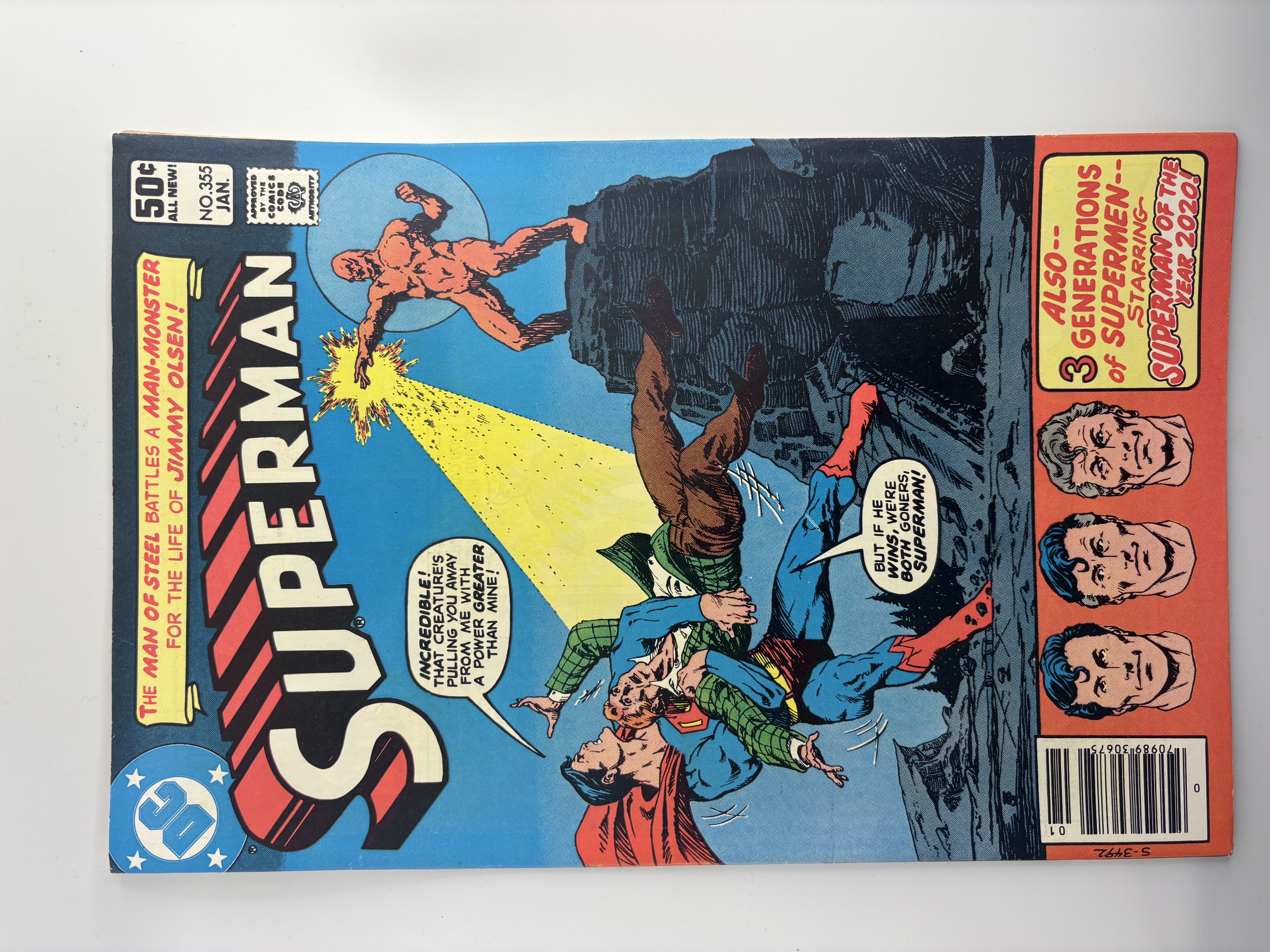 lot 220 image: Vintage Superman Issue #355 DC Comics