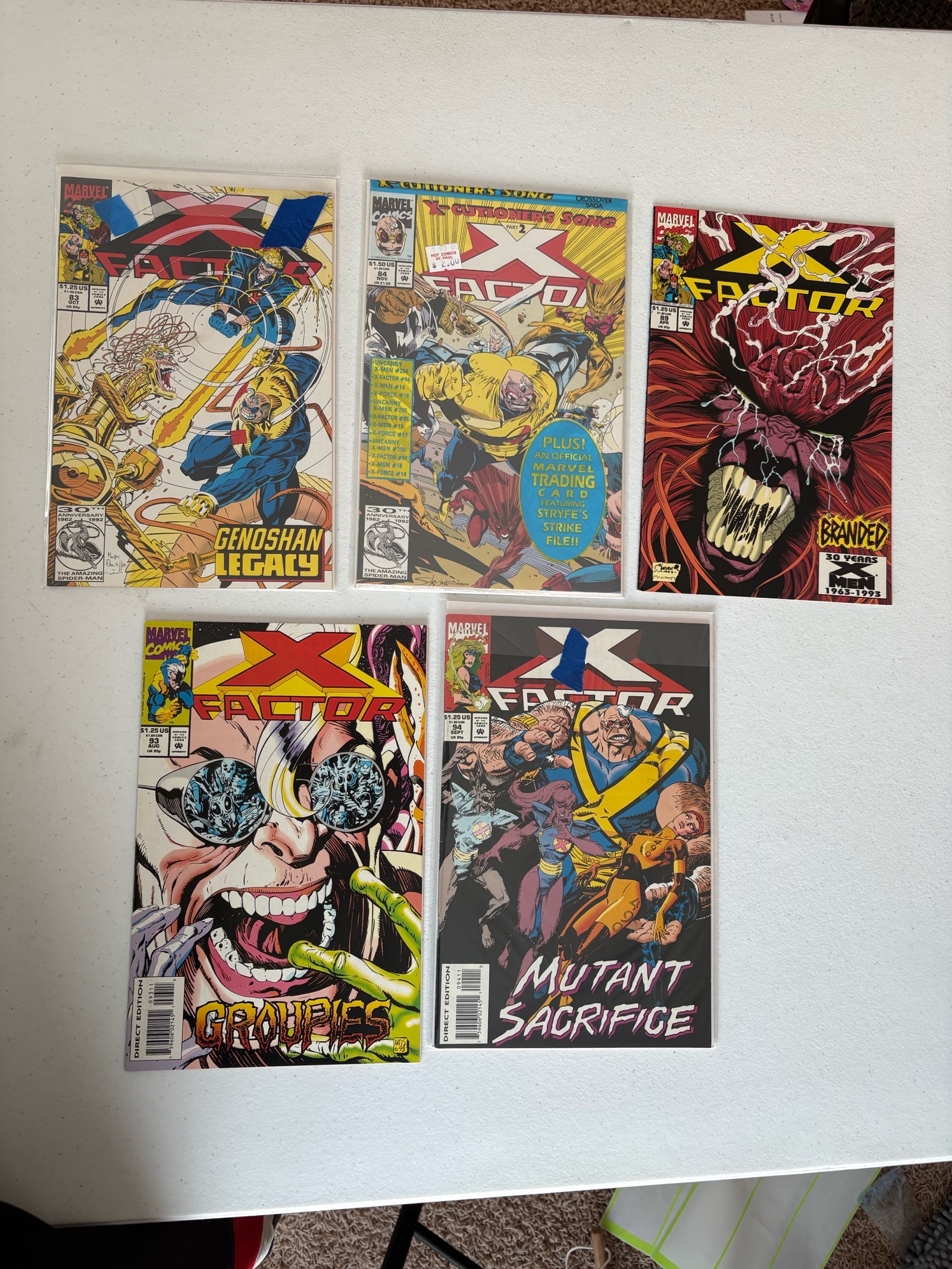 lot 233A image: X-Factor Comic Book Lot 5 Comics Marvel Spinoff of X-Men