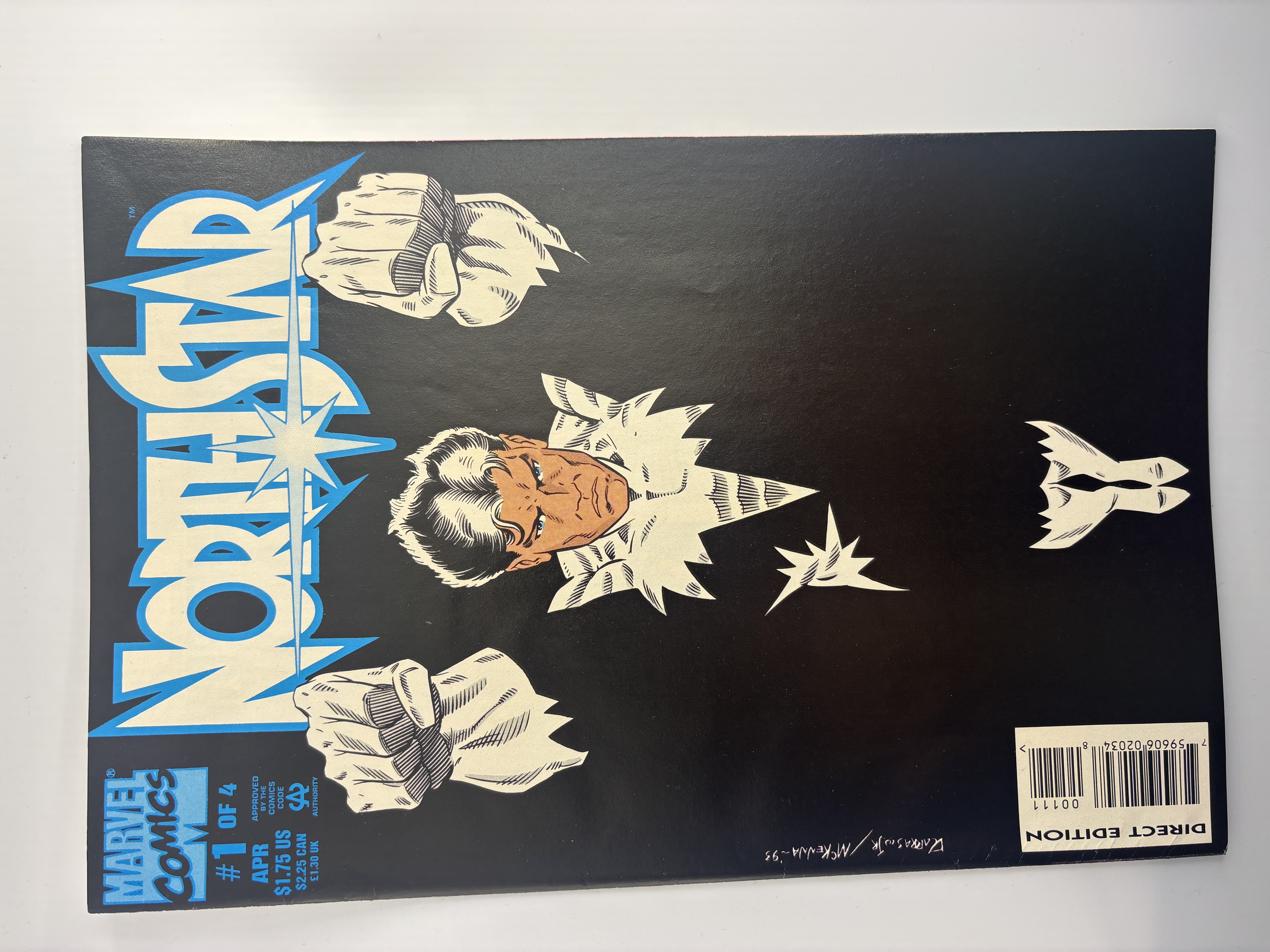 lot 235 image: Northstar Comic Issue #1 of 4, Marvel Comics