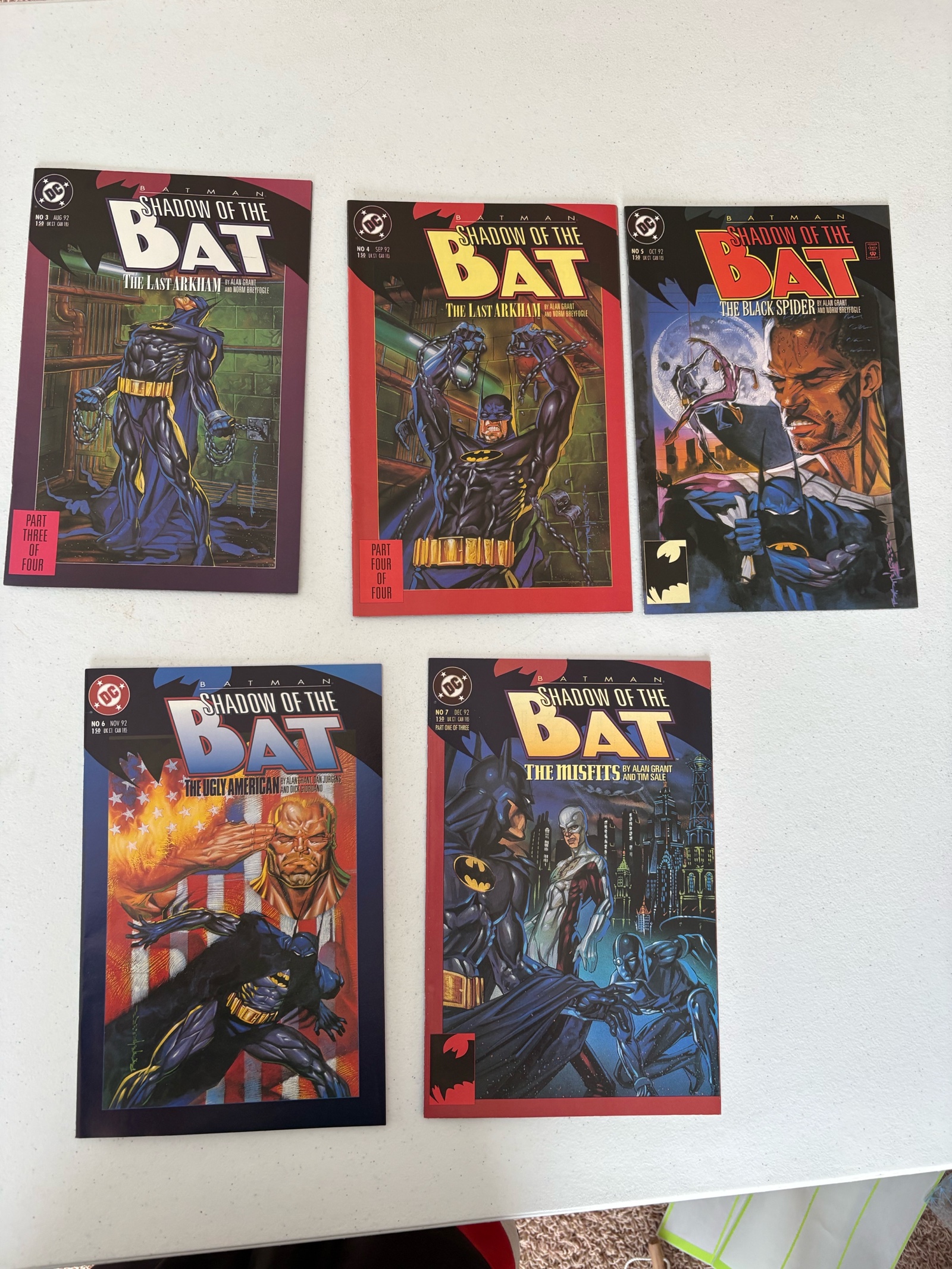 lot 241A image: Batman Shadow of the Bat DC Comics Lot Five Comics