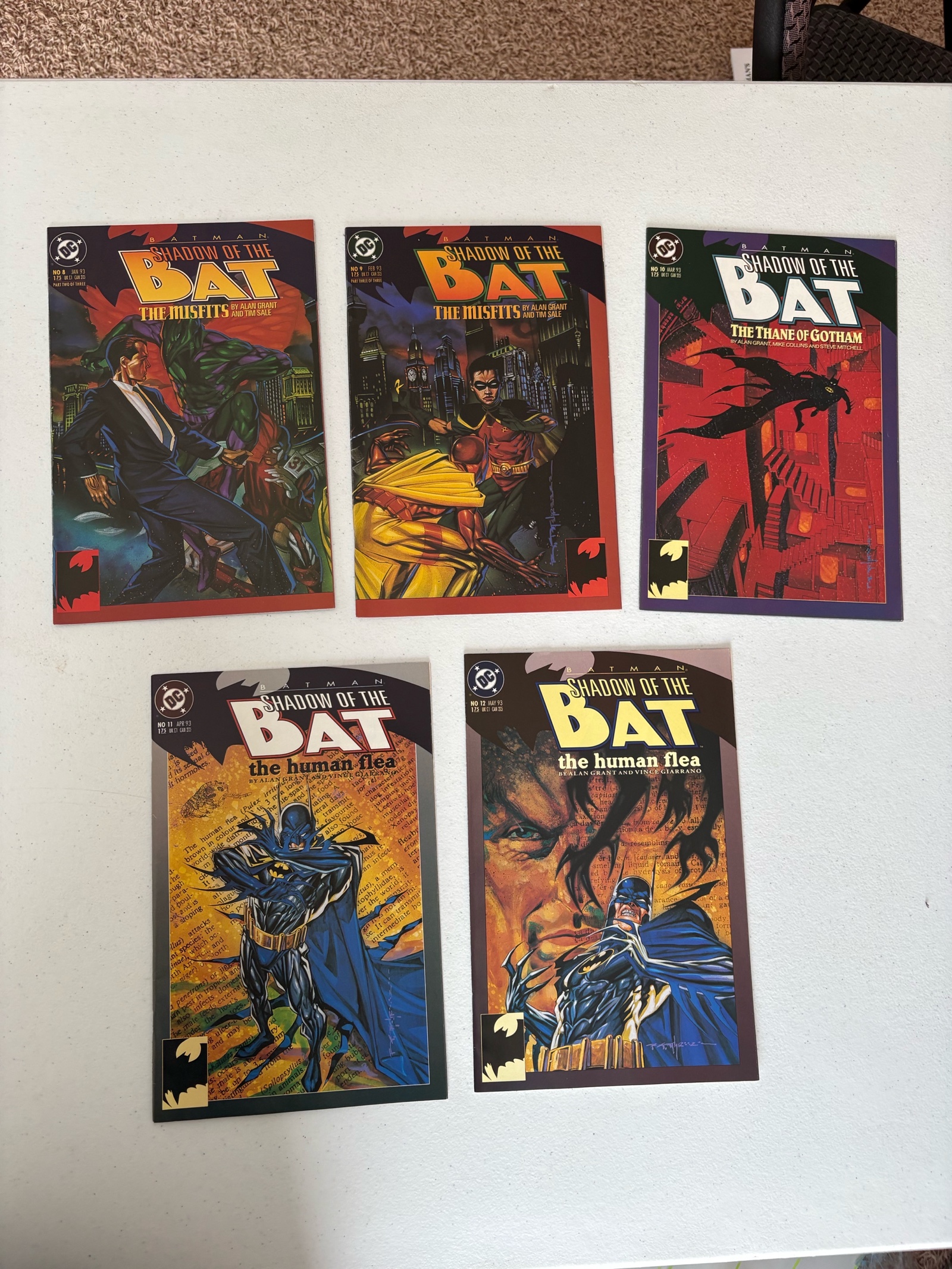 lot 242 image: Batman Shadow of the Bat DC Comics Lot Five Comics