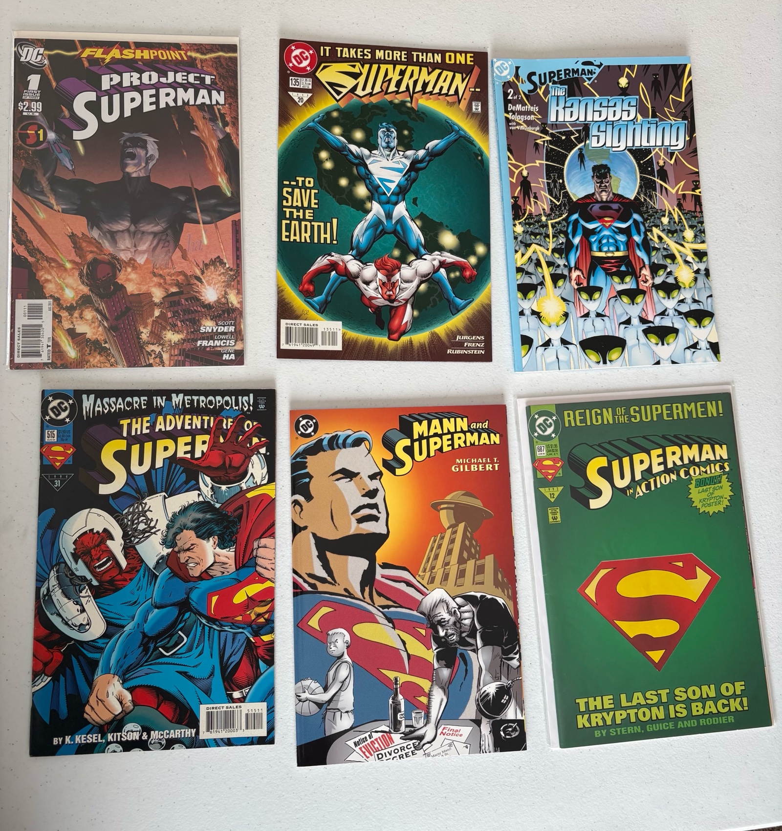 lot 254 image: Superman Comic Book Lot, 6 Comics DC Brand