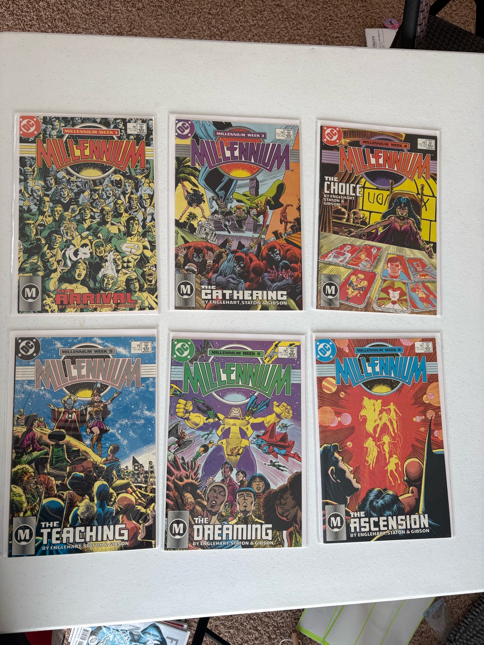 lot 257A image: Millenium Comic Book Lot, 6 Comics DC Superman, Batman and Other Heroes