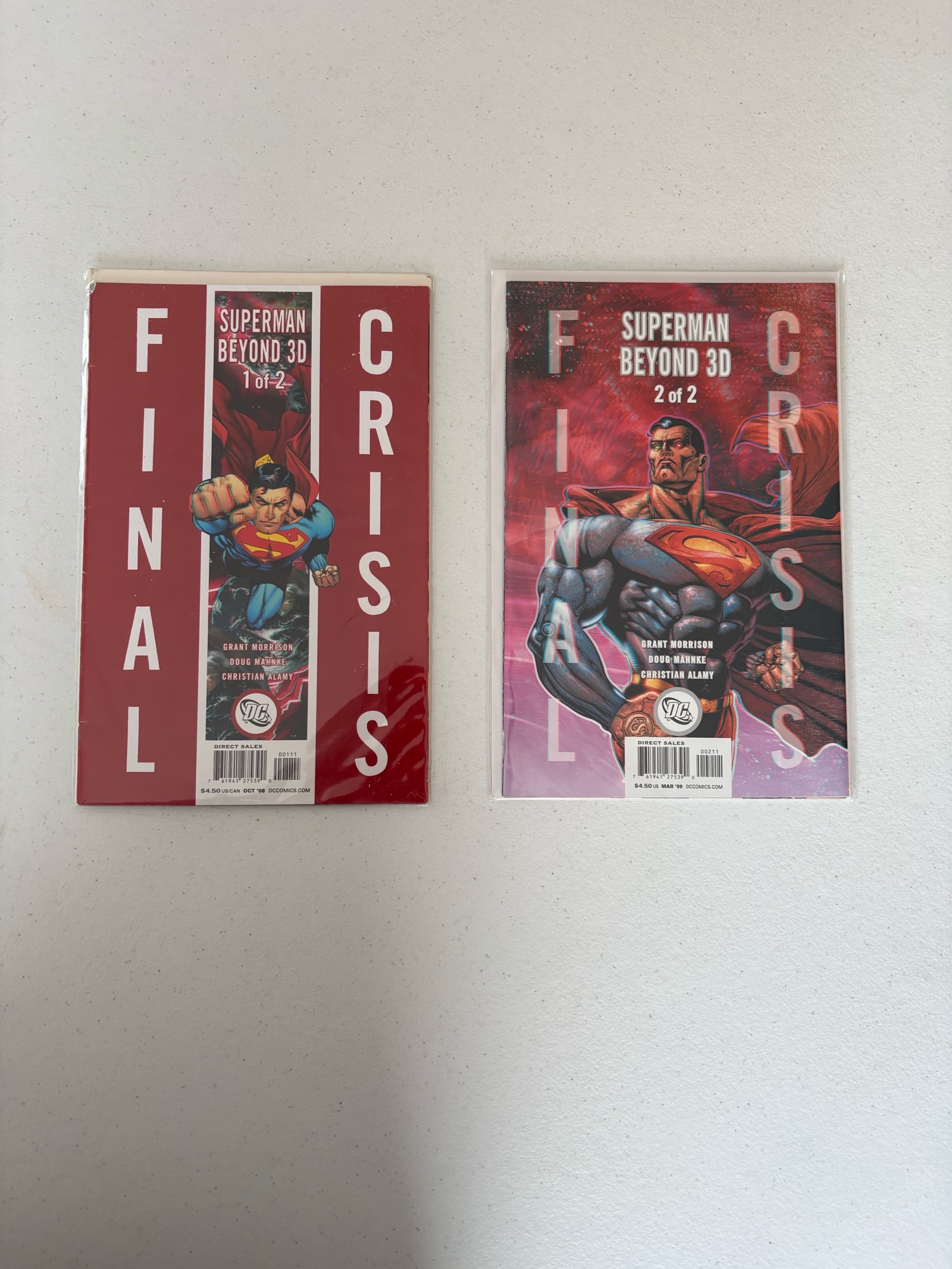 lot 267 image: DC Comic Book Lot, 2 Comics, Modern Day Comics