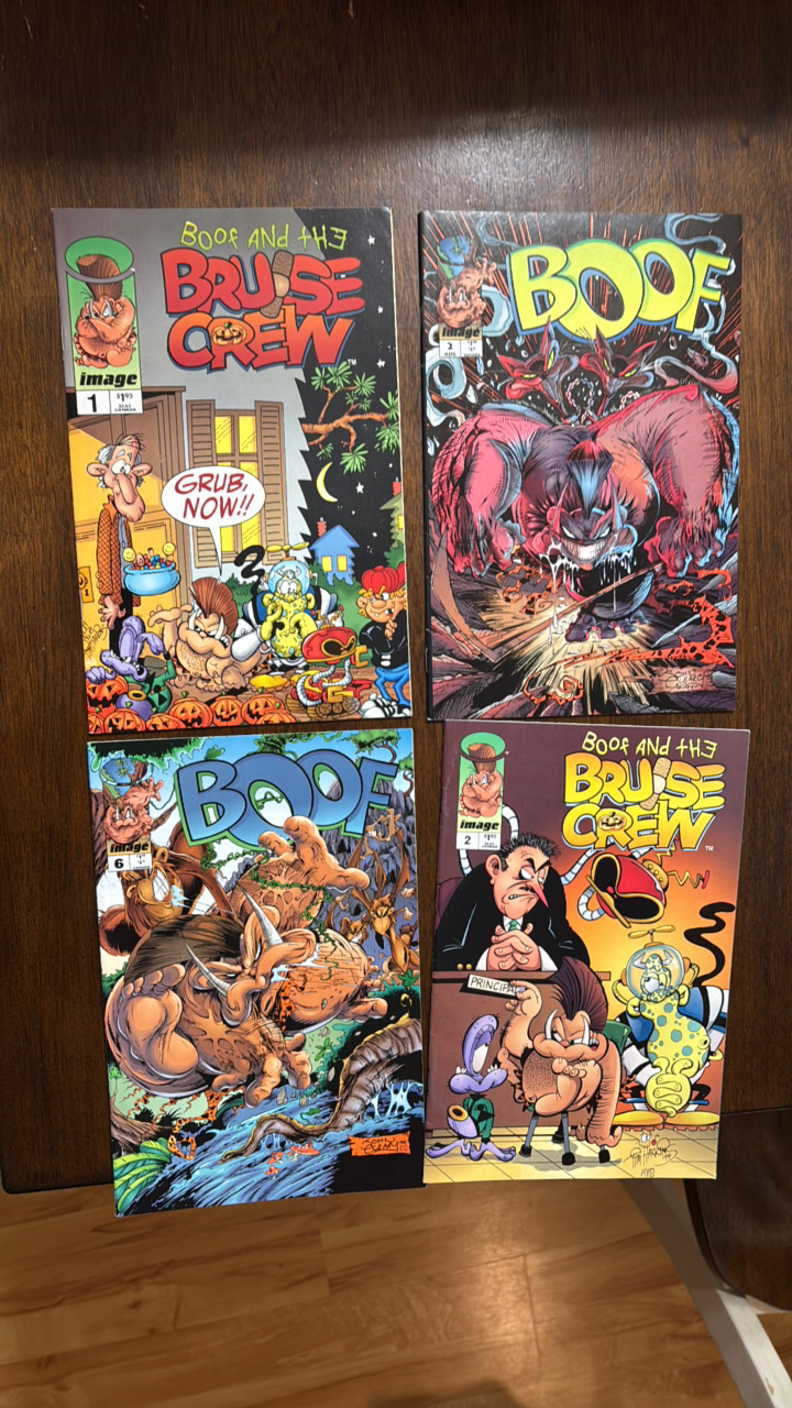 lot 278 image: Boof and the Bruise Crew Comic Book Lot, 4 Comics Includes First Issue