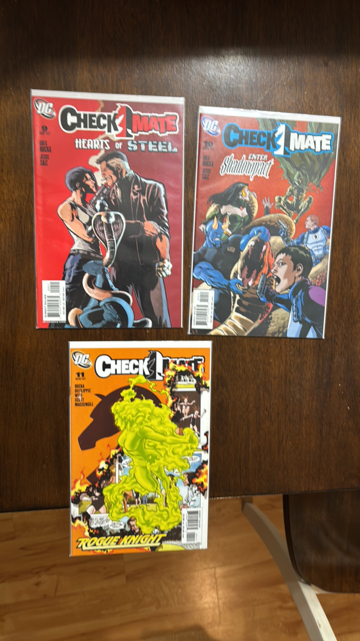 lot 279 image: Checkmate Comic Lot, 9,10,11 DC Comics