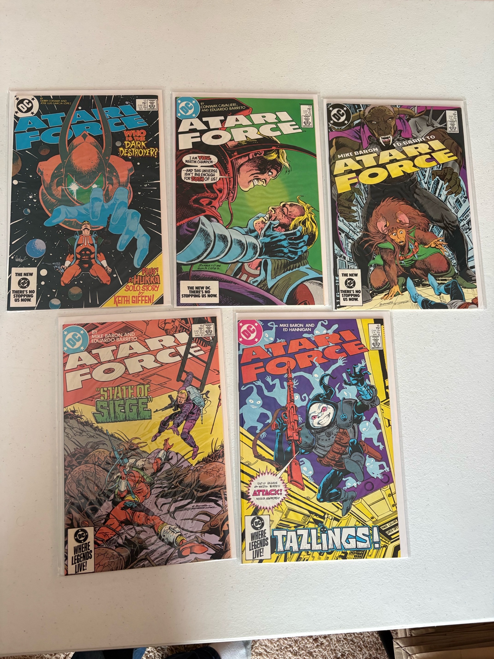 lot 283 image: Atari Force Comic Book Lot 5 Comics from DC
