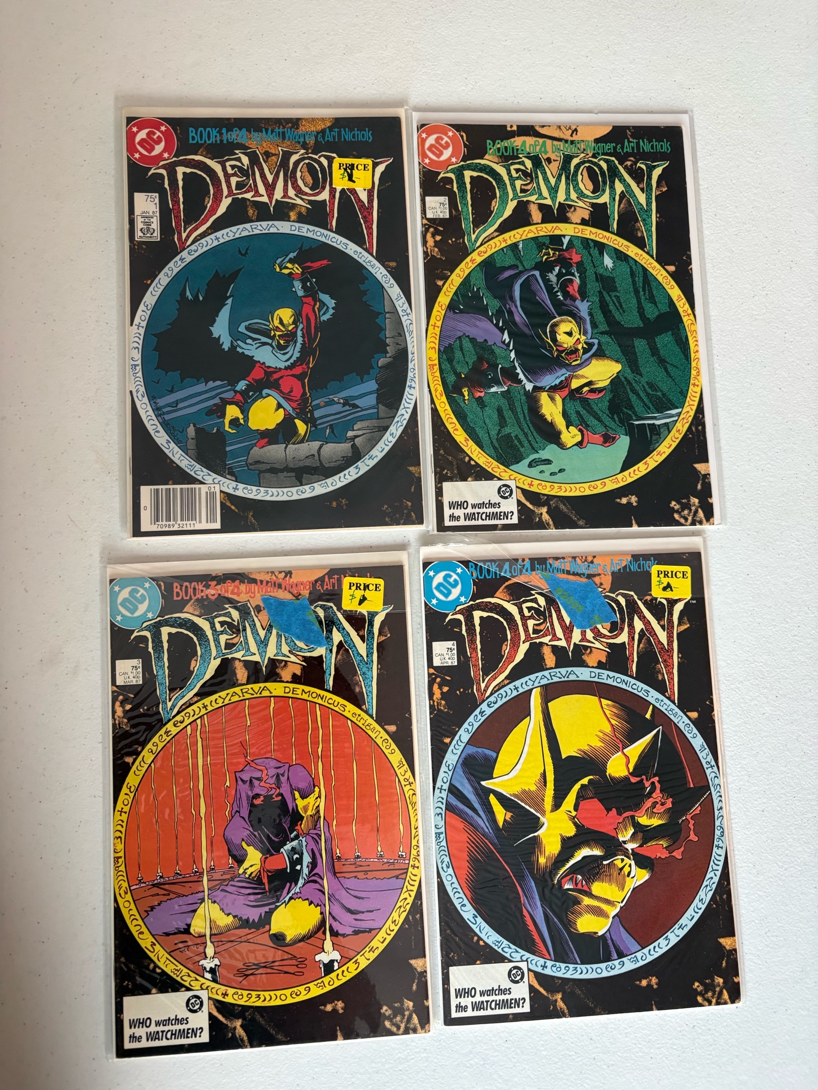lot 285 image: The Demon Comic Book Lot 4 Comics From DC