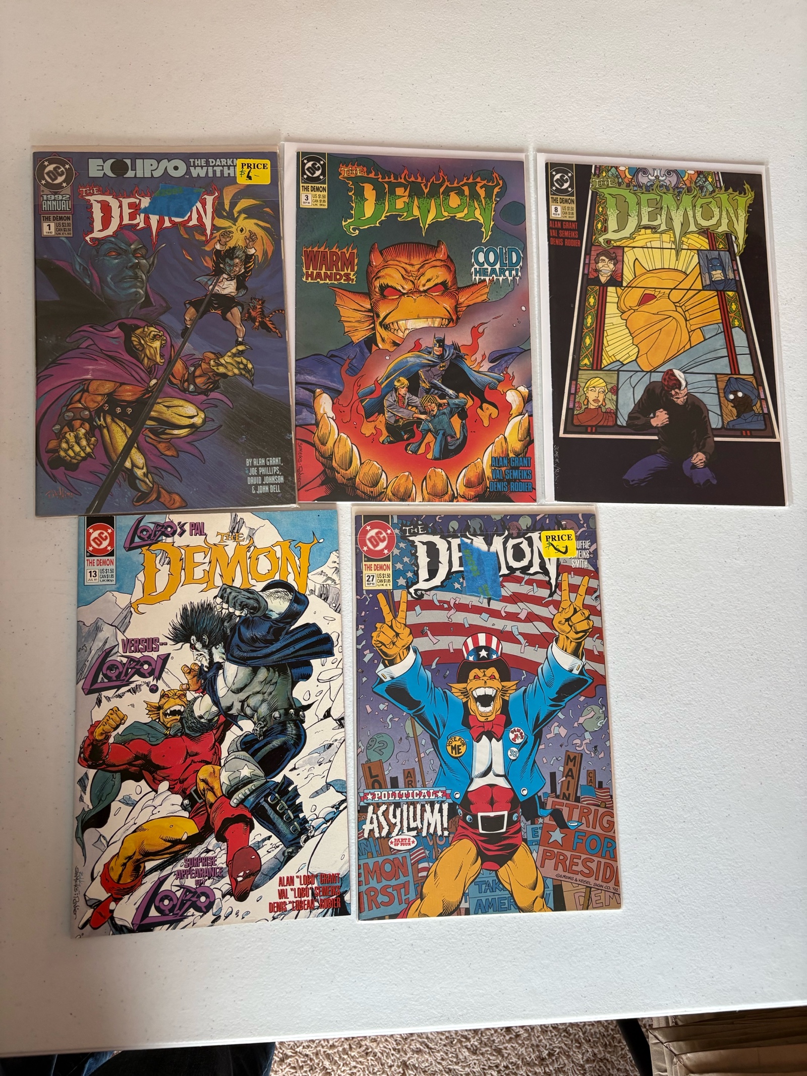 lot 286A image: The Demon Comic Book Lot 5 Comics From DC