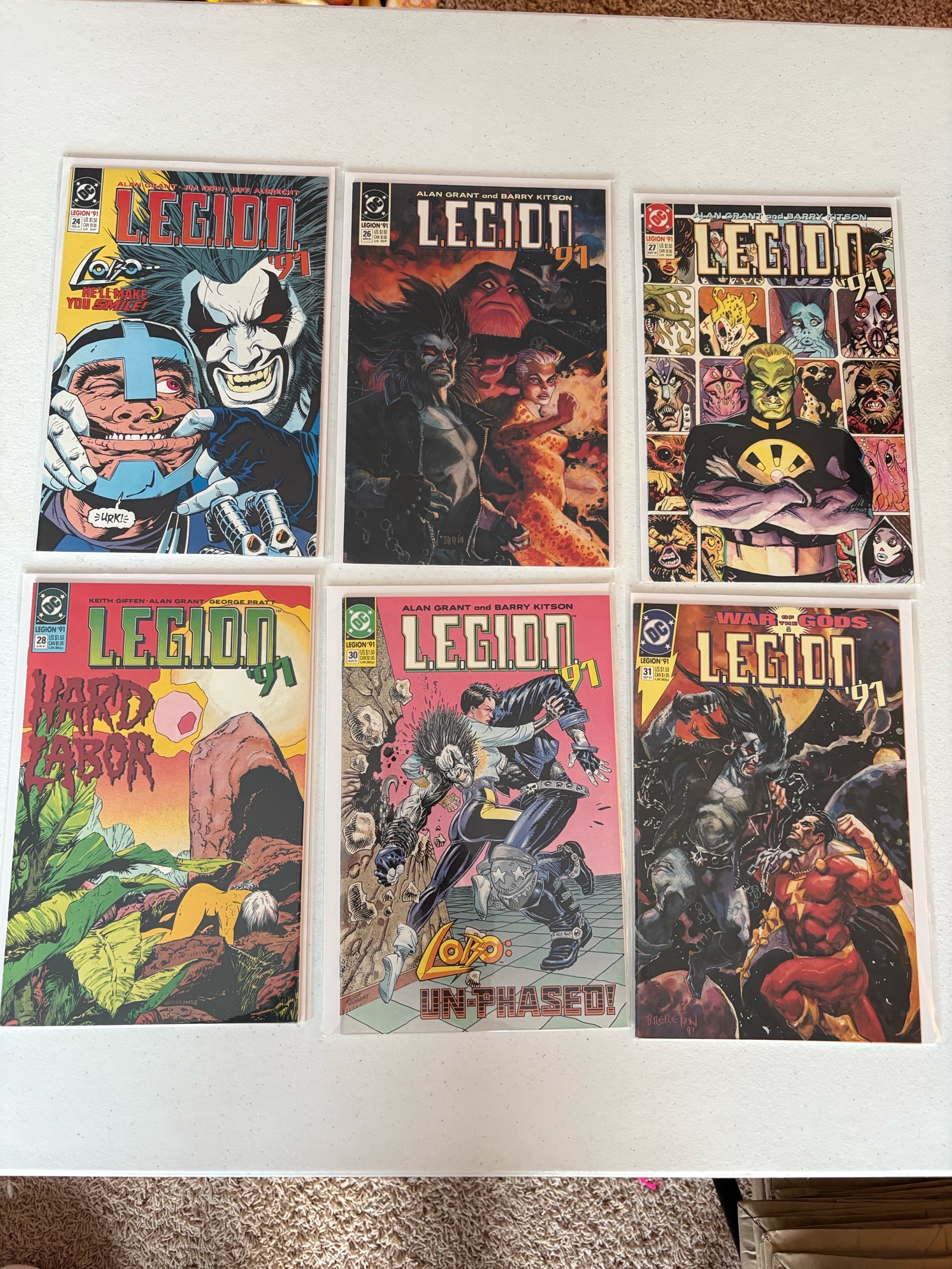 lot 287A image: Legion 91 Comic Book Lot 6 Comics From DC