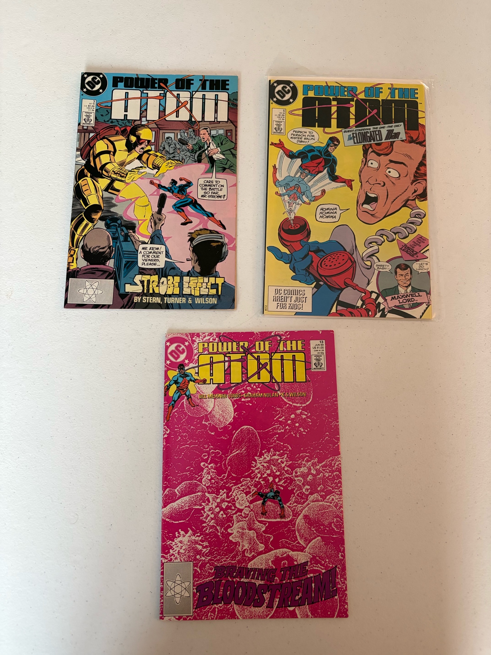 lot 289A image: Power of Atom Comic Book Lot 3 Comics From DC