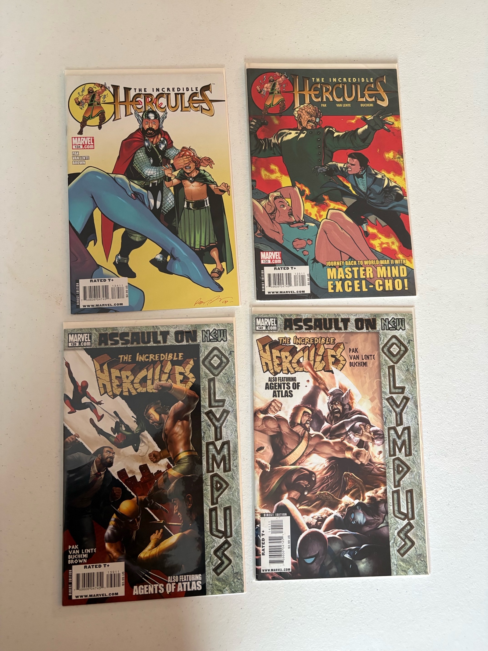 lot 291 image: The Incredible Hercules Marvel Comics Book Lot 4 Comics