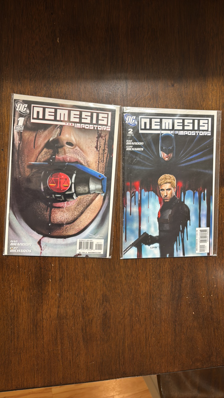 lot 292 image: Nemesis The Imposters Issue 1 and 2 DC Comics
