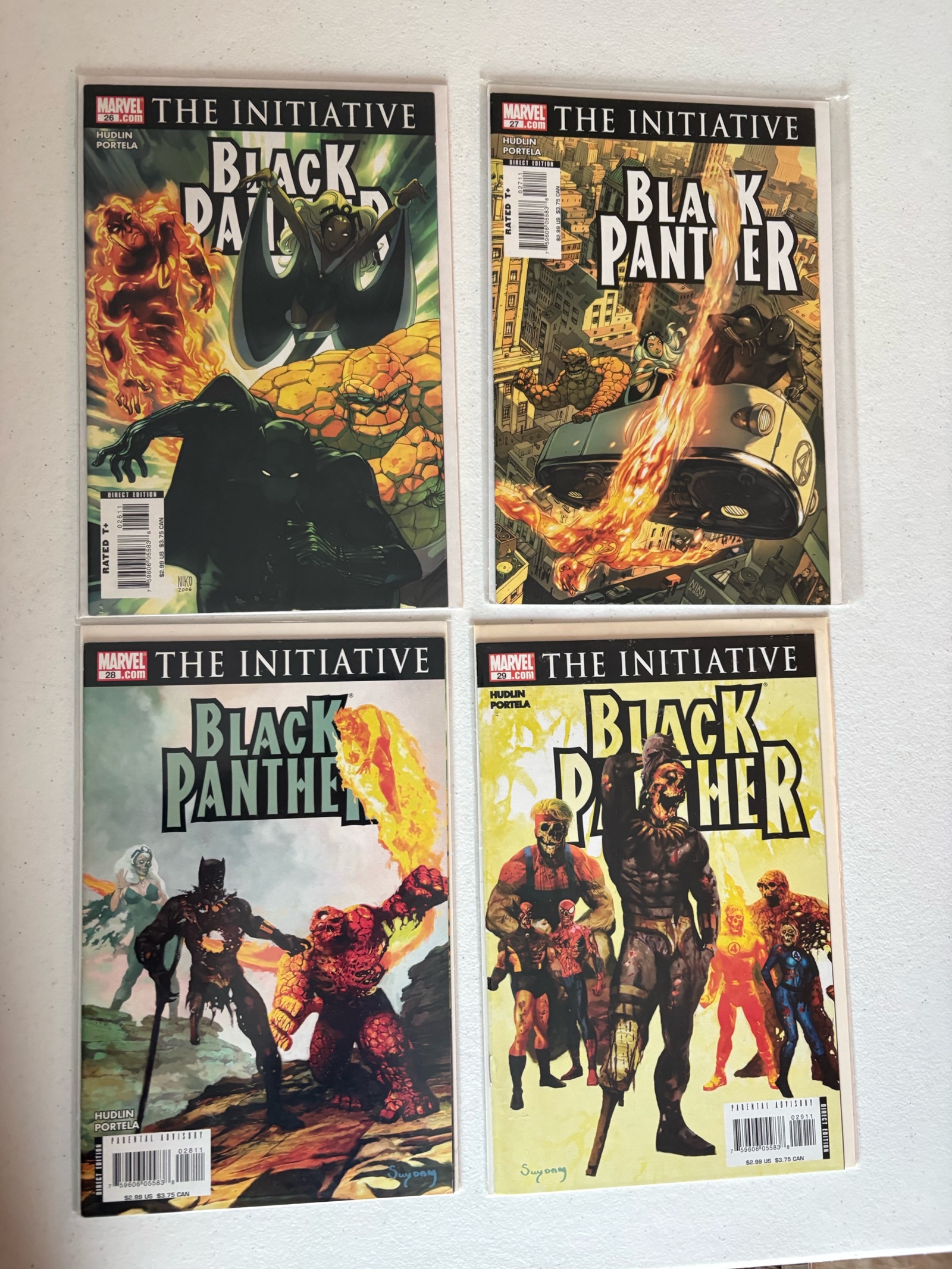 lot 295 image: Black Panther Comic Book Lot, 4 Comics Marvel