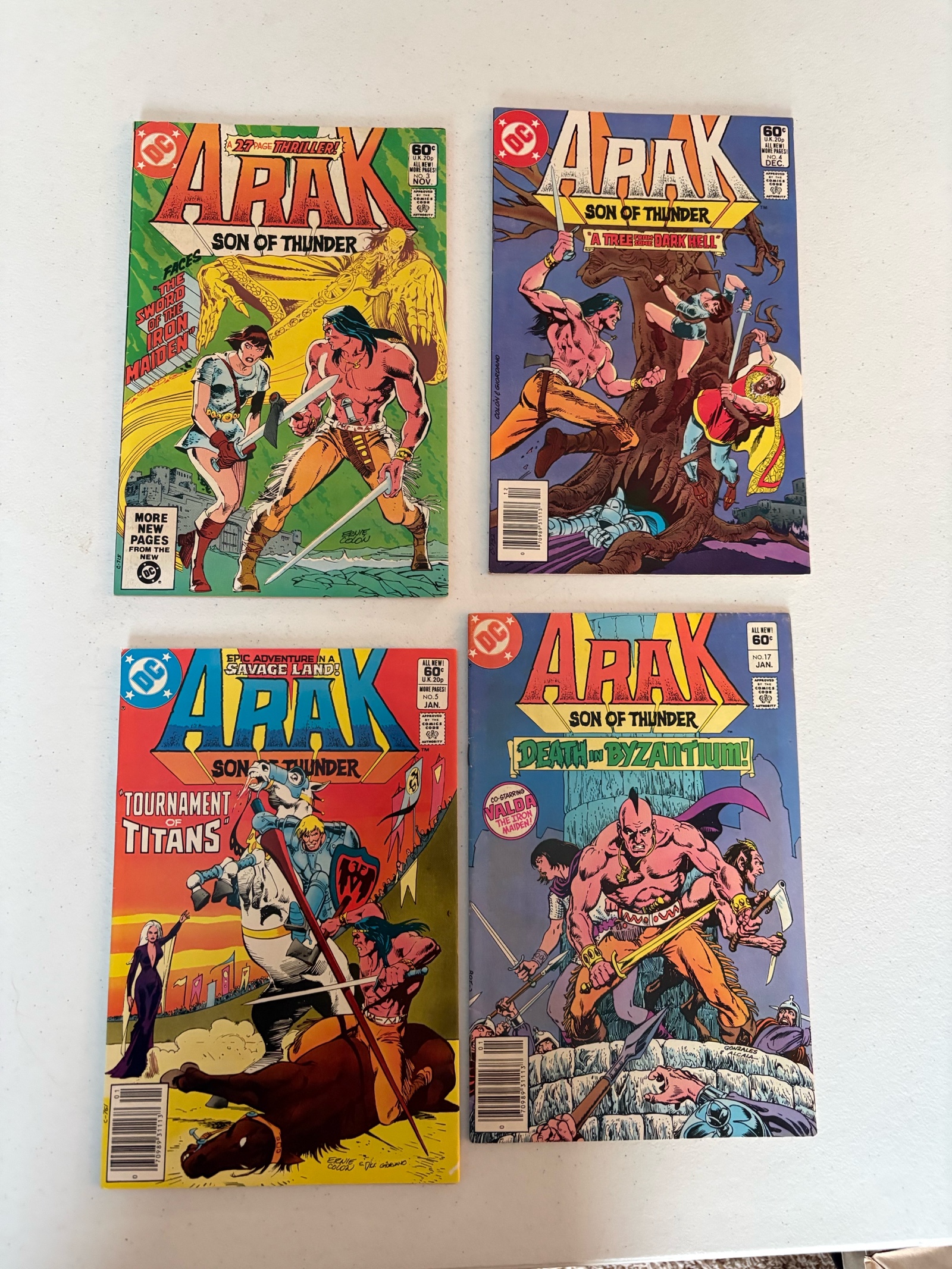 lot 298 image: Arak Comic Book Lot, 4 Comics DC Publishing