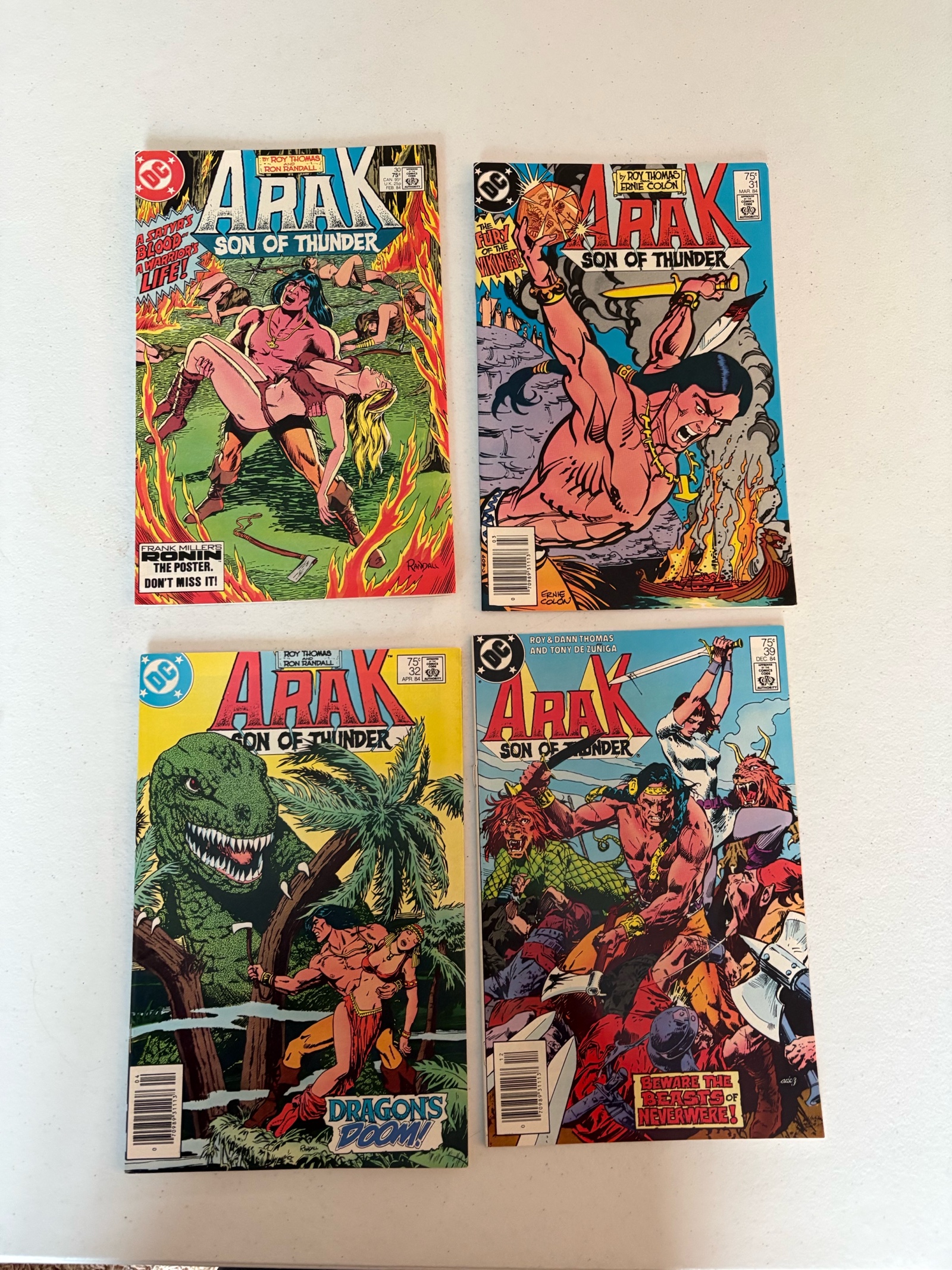 lot 299A image: Arak Comic Book Lot, 4 Comics DC Publishing