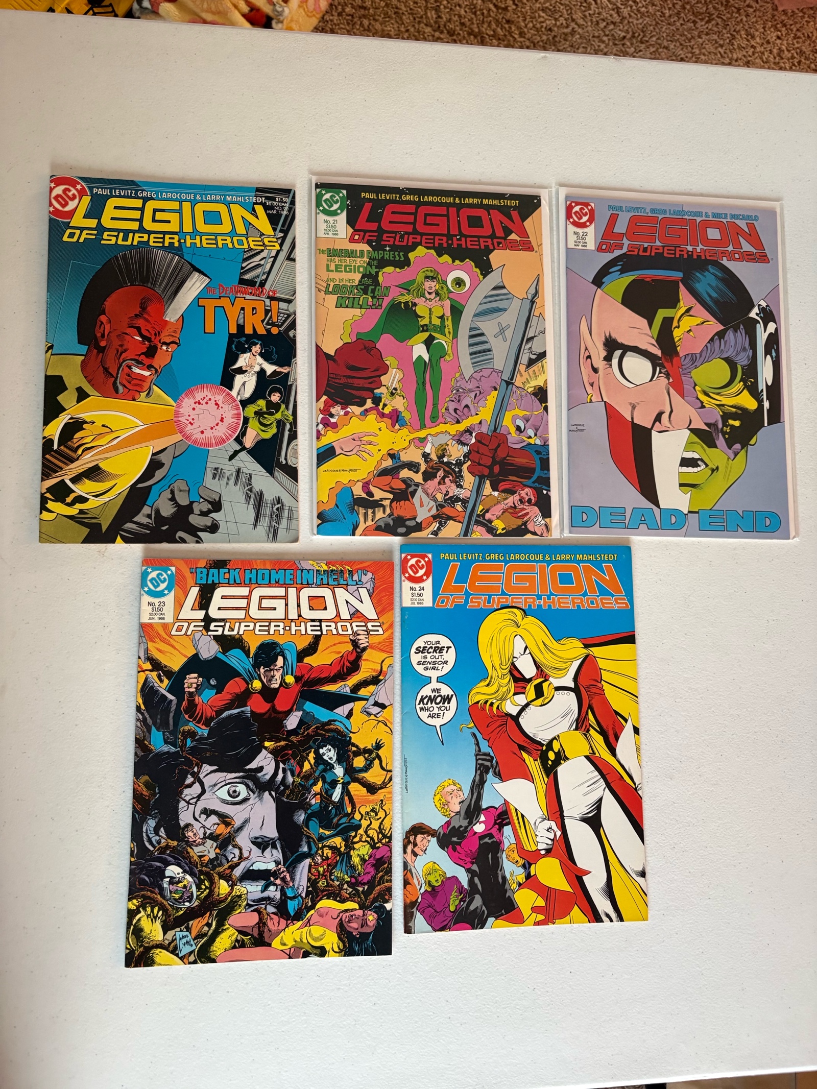 lot 308 image: Legion of Super Heroes Comic Book Lot, 5 Comics From DC