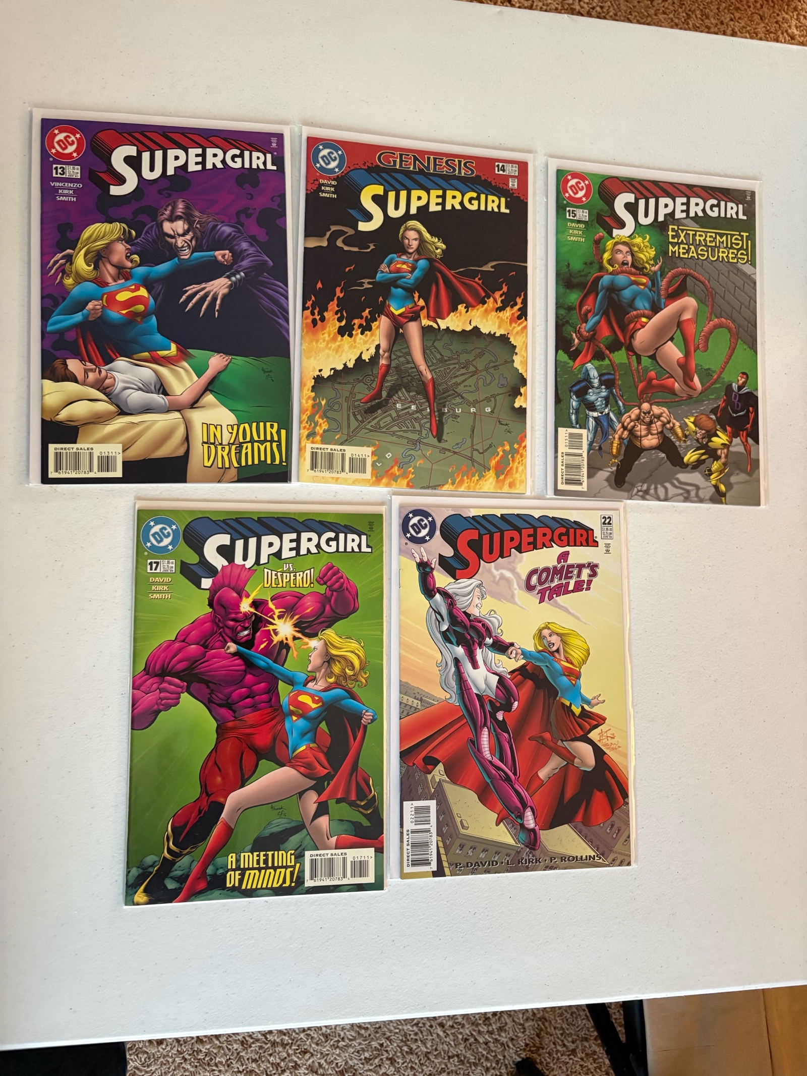 lot 323A image: Super Girl Comic Book Lot, 5 Comics From DC Publishing