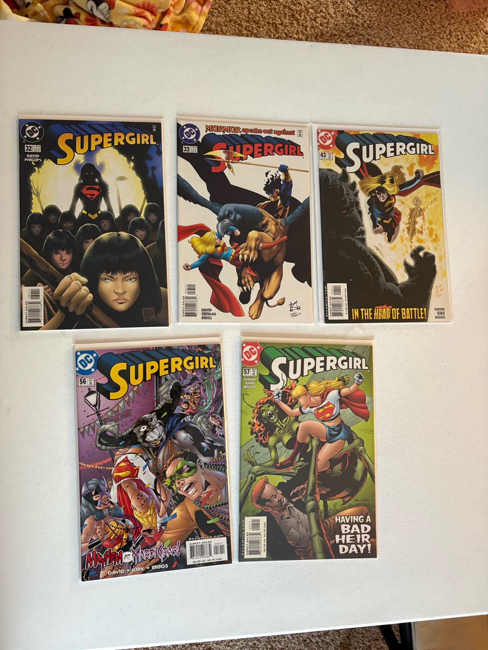 lot 324 image: Super Girl Comic Book Lot, 5 Comics From DC Publishing