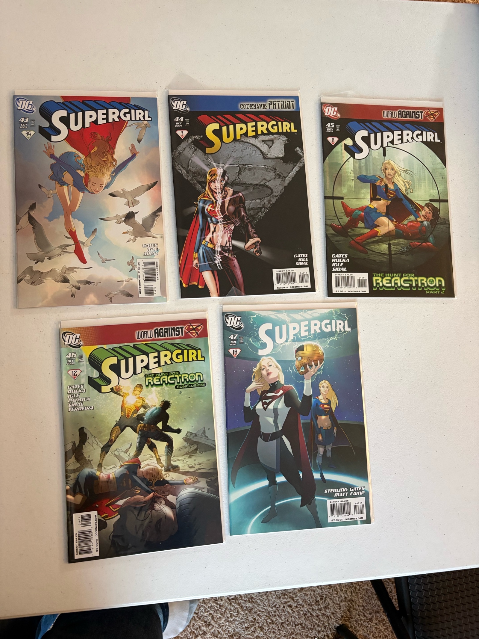 lot 327A image: Super Girl Comic Book Lot, 5 Comics From DC Publishing