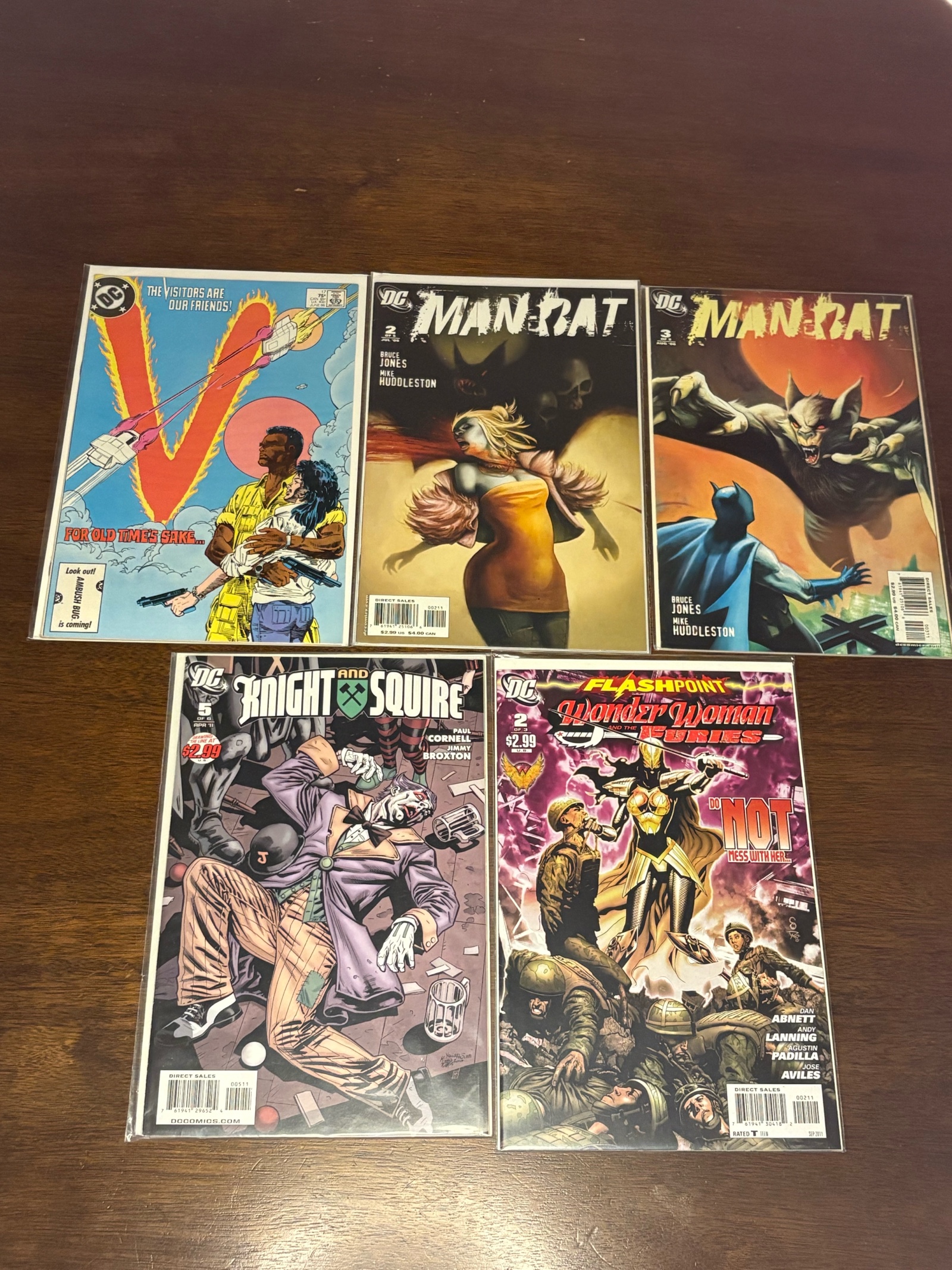 lot 348 image: DC Comic Book Lot, Mix of Heroes, 5 Comic Books