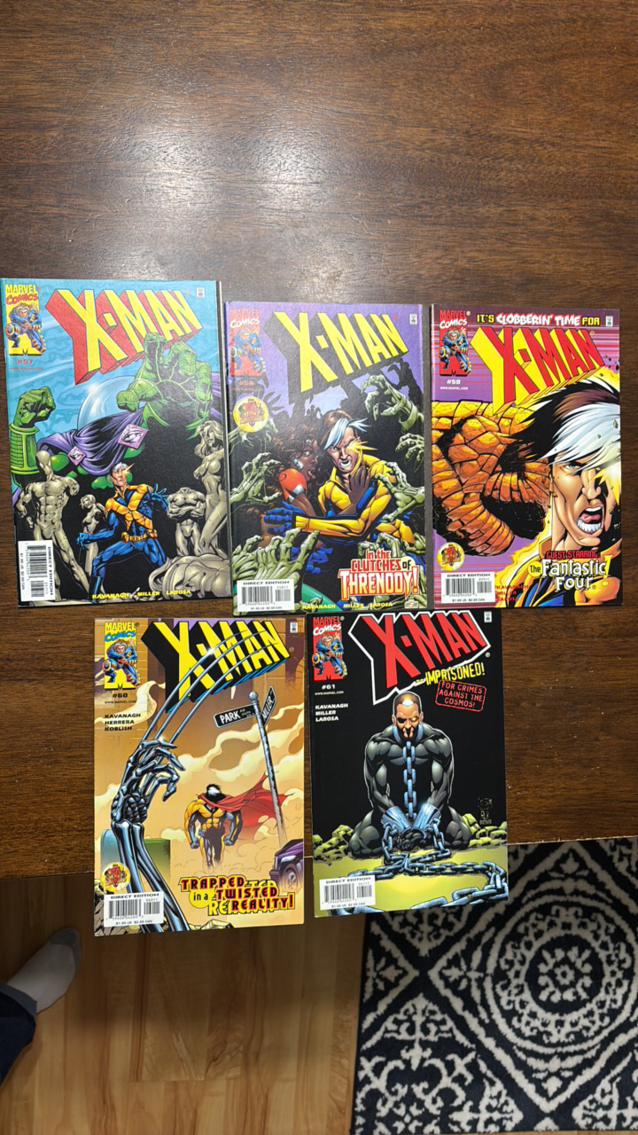 lot 358 image: X-Men Comics Lot, #s 57-61 Marvel