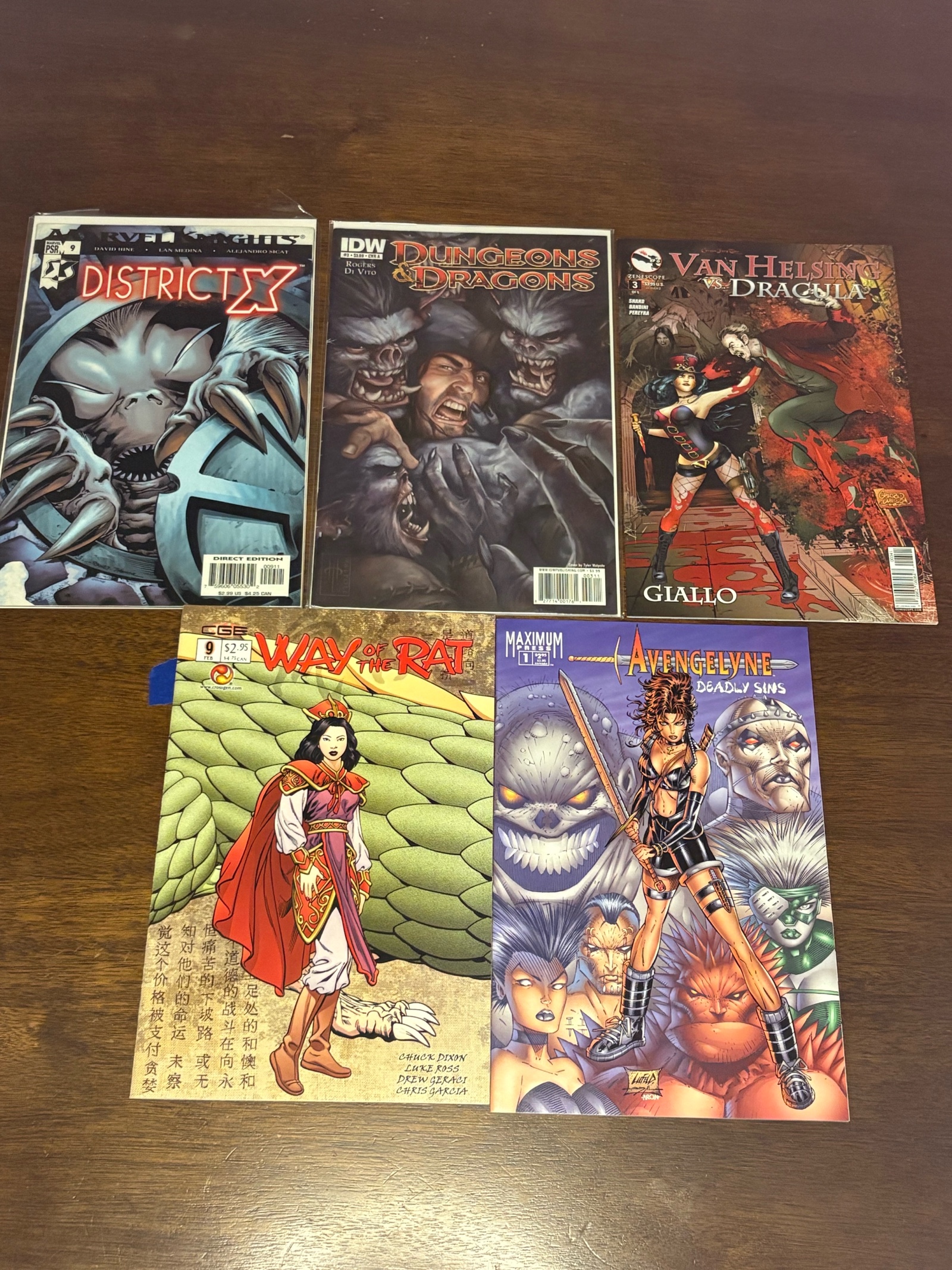 lot 369 image: Comic Book Lot, Mix of Publishers, Heroes and Series, 5 Comic Book Lot