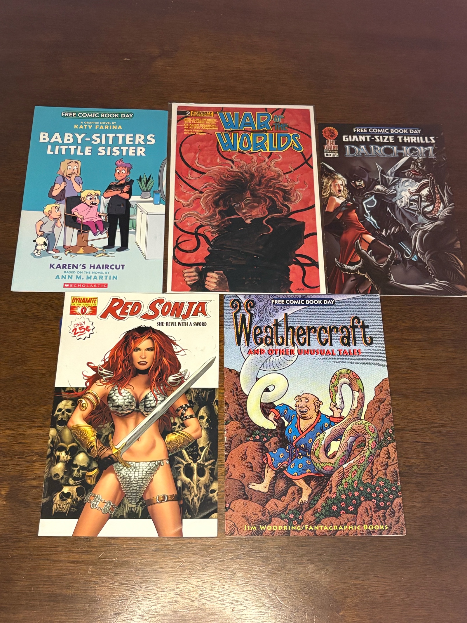 lot 376A image: Comic Book Lot, Mix of Publishers, Heroes and Series, 5 Comic Book Lot