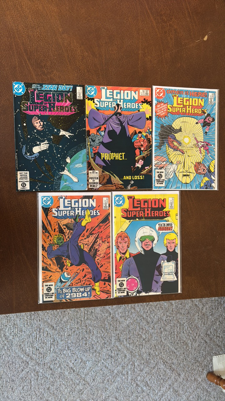 lot 410A image: Legion of Super Heroes Comic Book Lot, DC Comics Issues 306,309,310,311,312