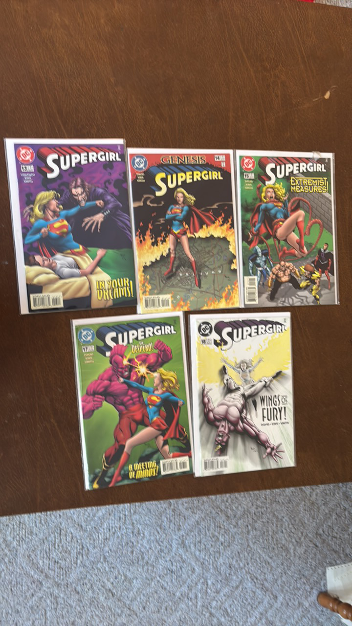 lot 416A image: Supergirl DC Comic Book Lot, Issues 12,14,15,17,18