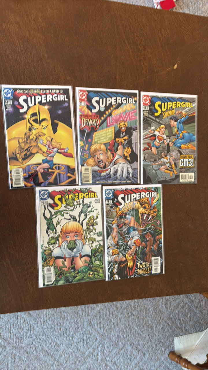 lot 418 image: Supergirl DC Comic Book Lot, Issues 58,67,69,70,72