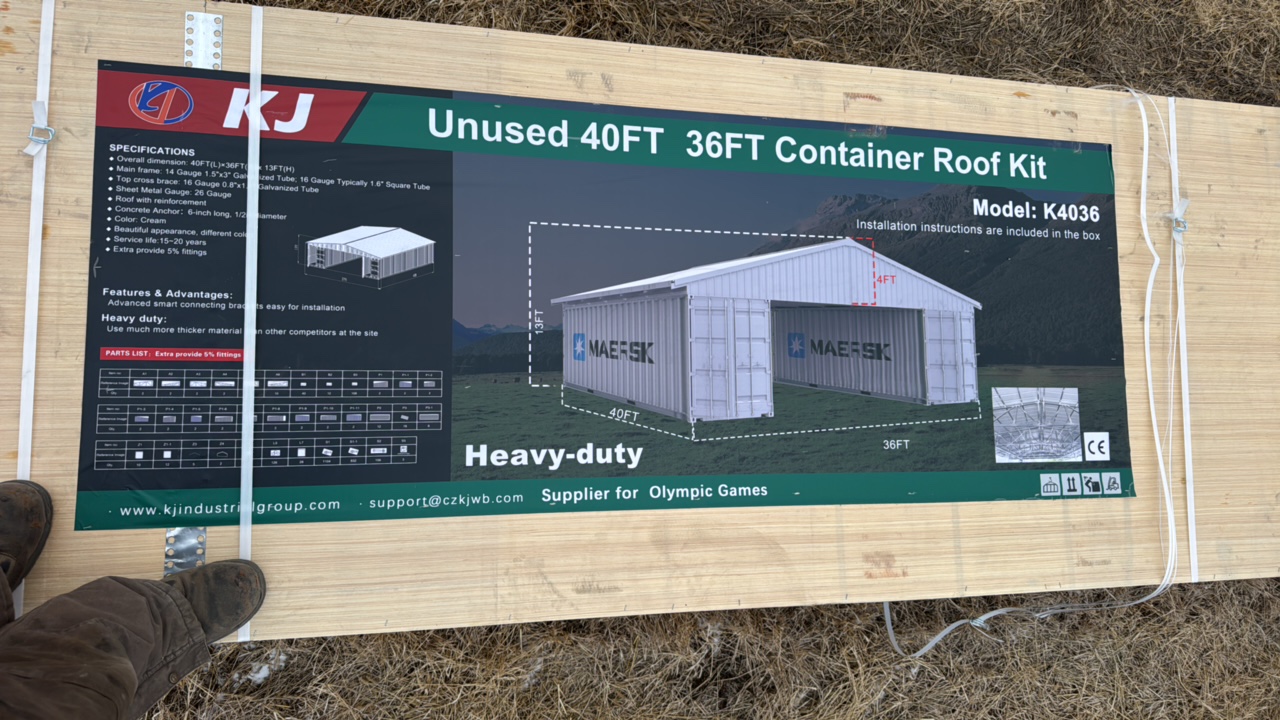 lot 350 image: 2025 K4036 Unused Container Roof Kit