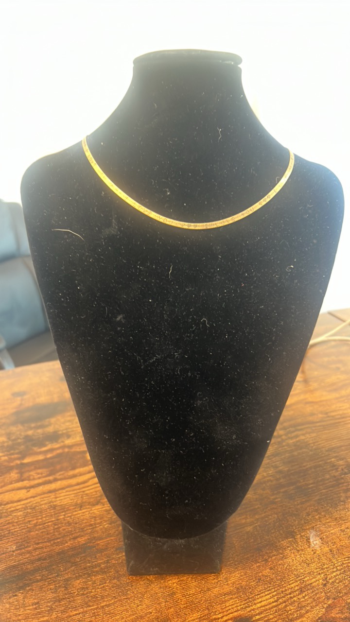 lot 104 image: Sterling silver I love you necklace