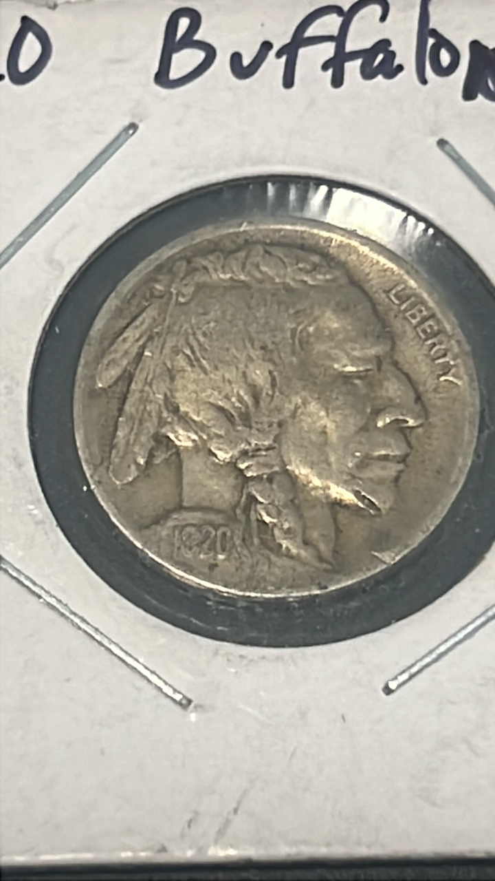 lot 13 image: 1920 buffalo error coin