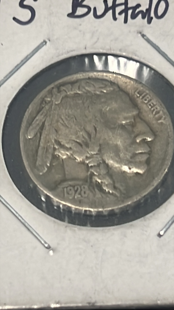 lot 14 image: 1928 s buffalo nickel