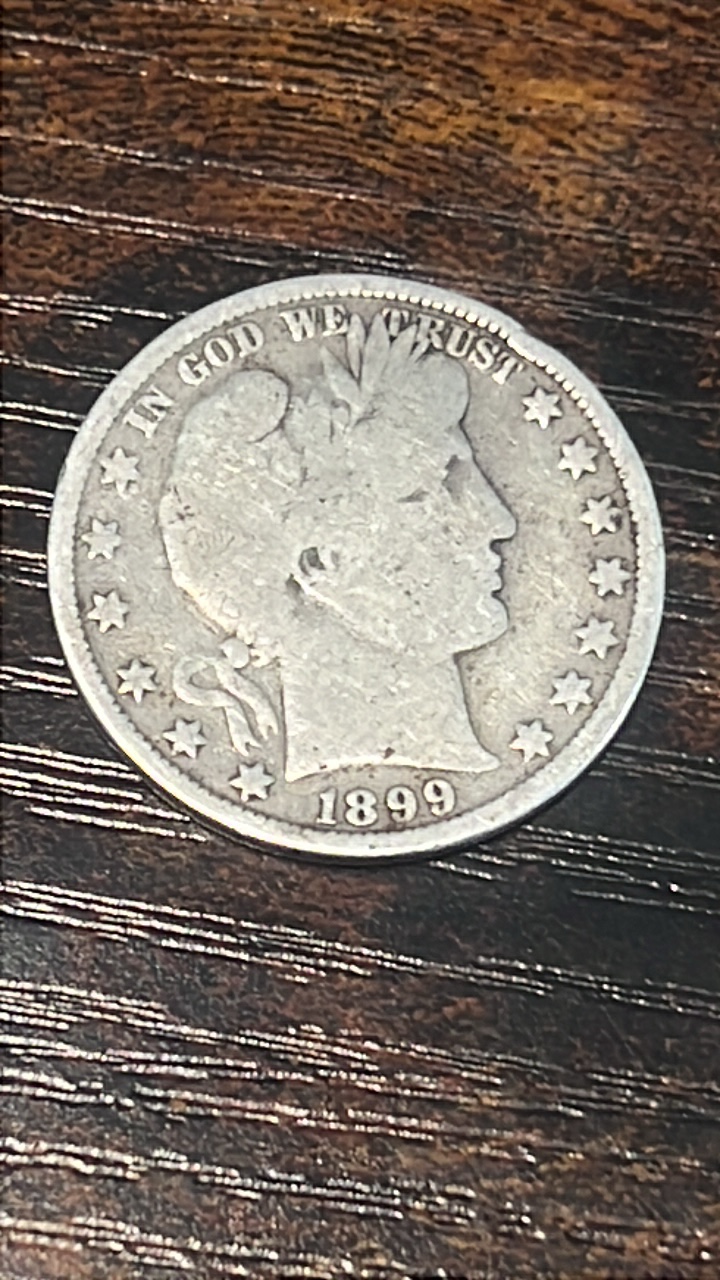 1899 barber half dollar