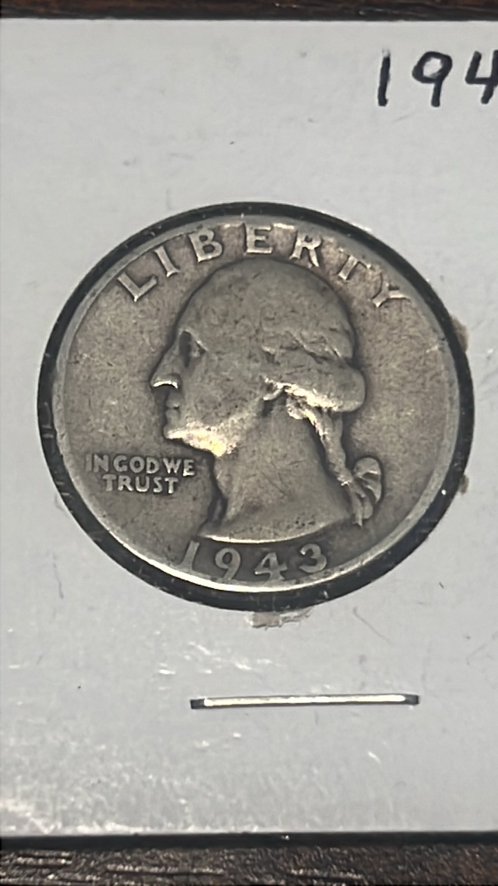 lot 52 image: 1943 Washington quarter