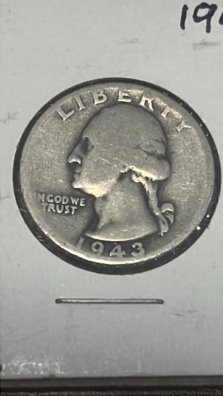 lot 53 image: 1943 Washington quarter
