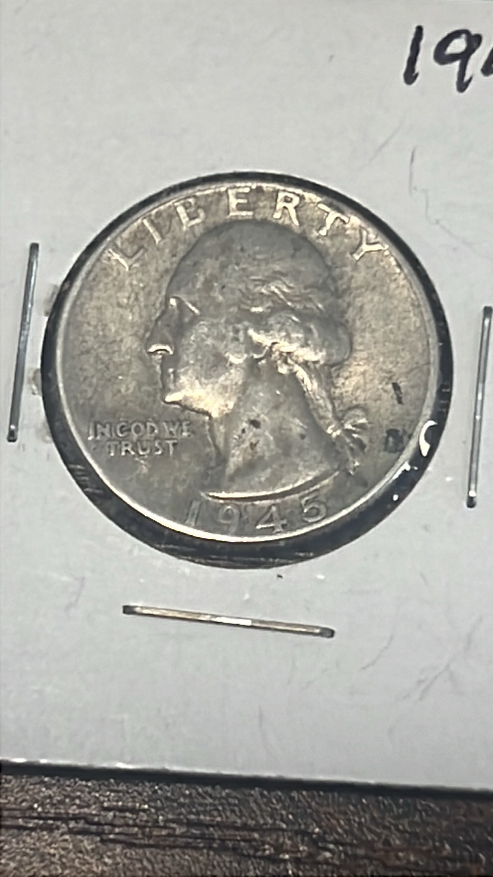 lot 58 image: 1945 Washington quarter