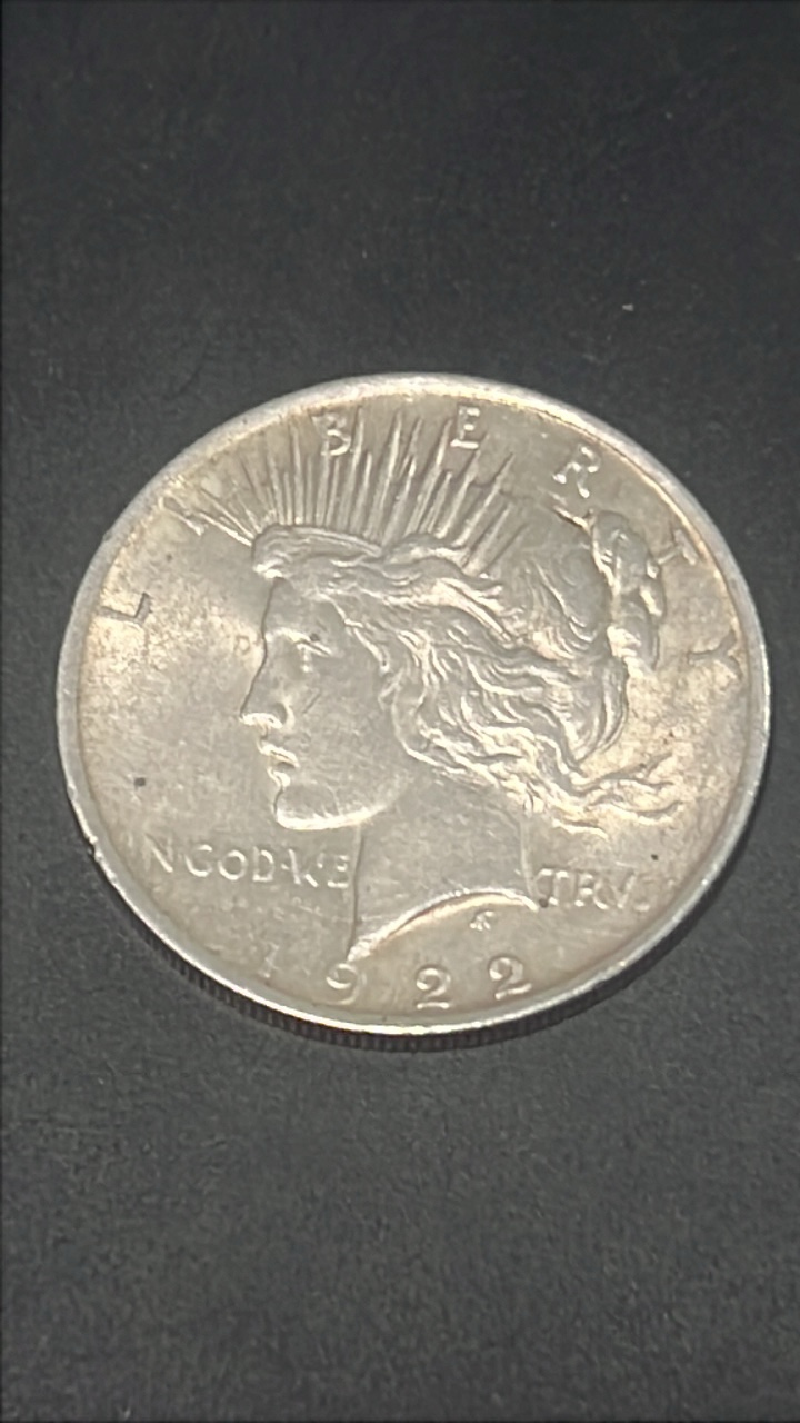 lot 6 image: 1922 p peace dollar