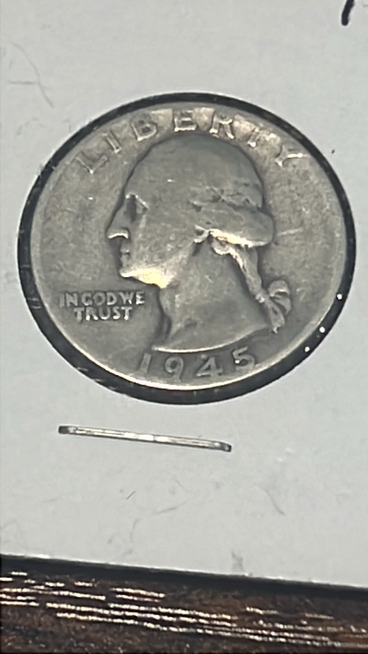 lot 61 image: 1945 Washington quarter