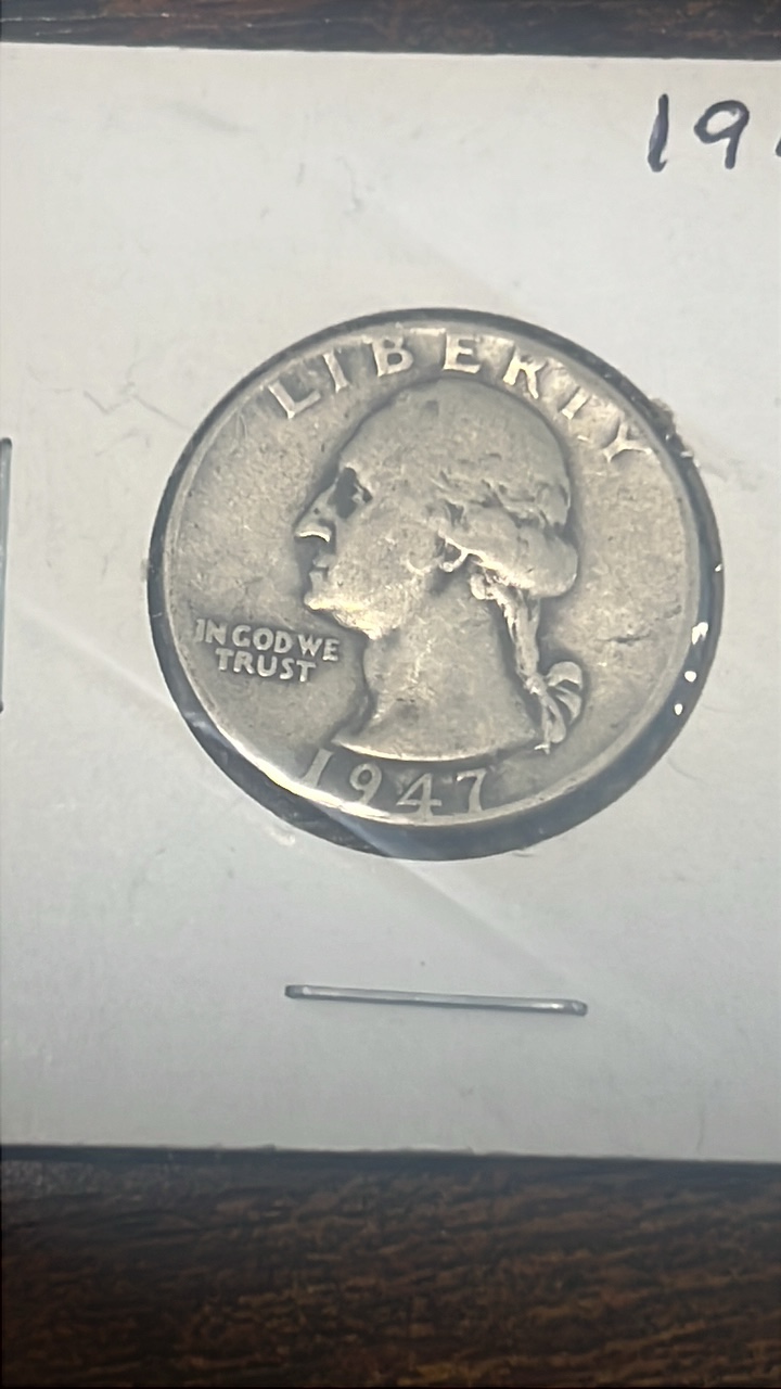 lot 66 image: 1947 Washington quarter