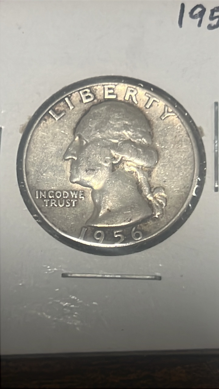 lot 81 image: 1956 Washington quarter