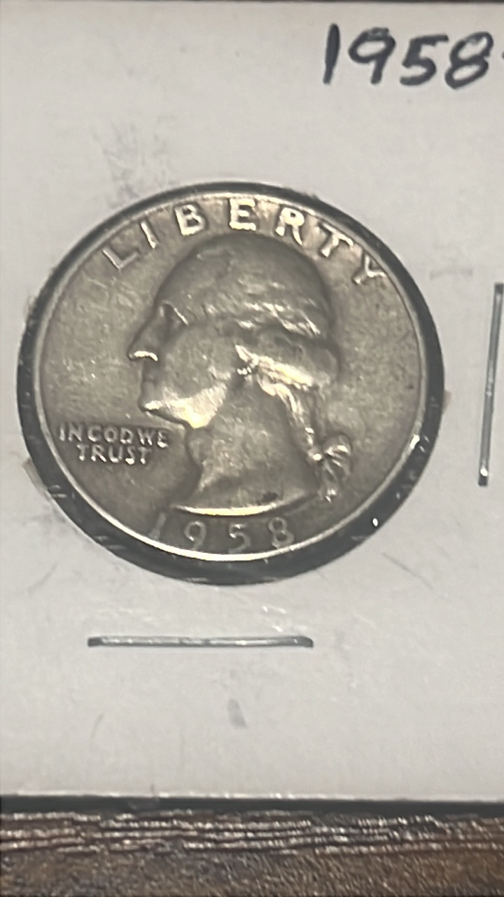 lot 82 image: 1958 d Washington quarter