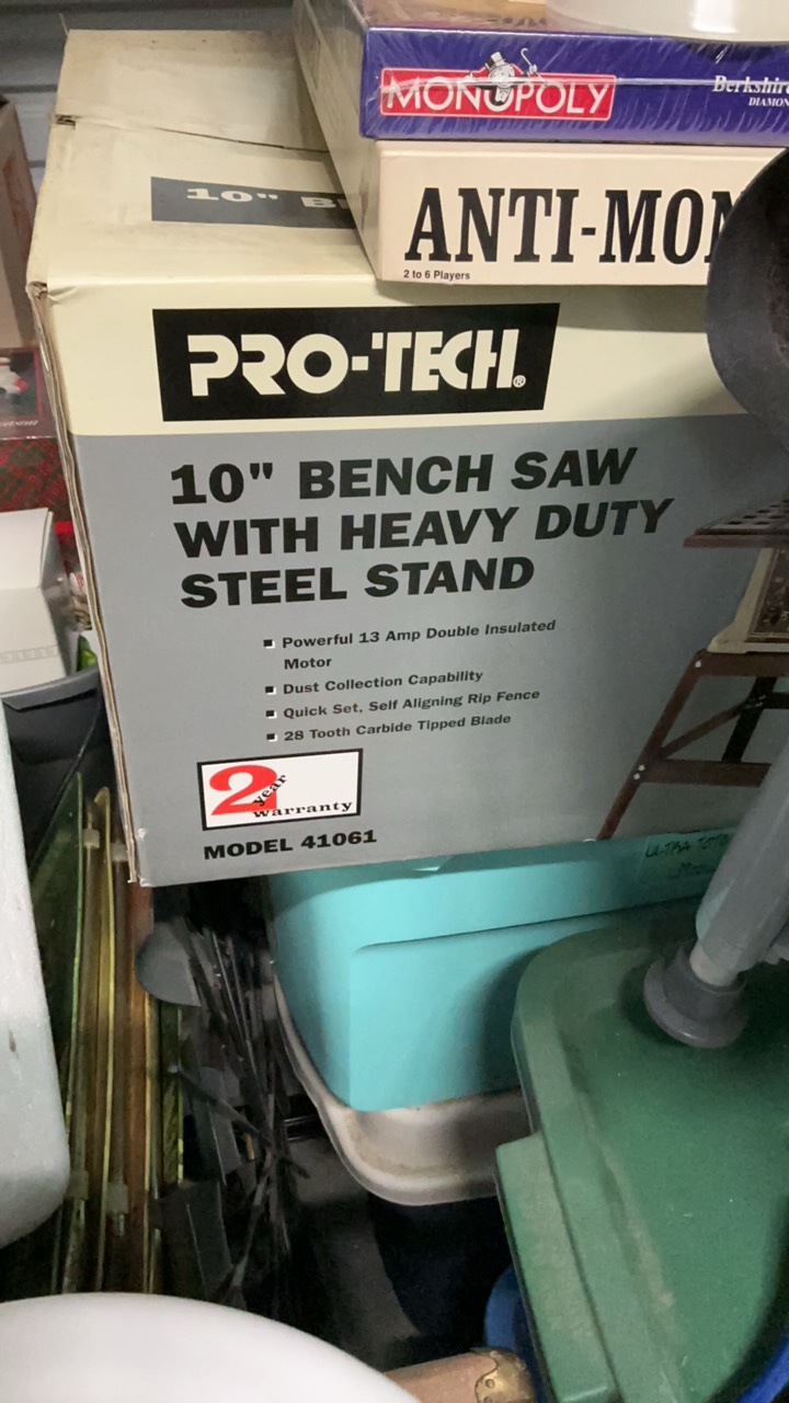 Pro-Tech 10 Bench Saw with Heavy Duty Steel Stand - Model 41061