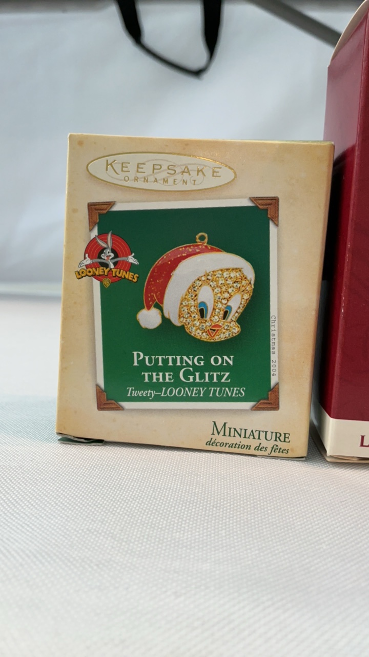 Looney Tunes Collectible Ornament Lot - Hallmark Keepsake & Magic of Crystal - Boxed