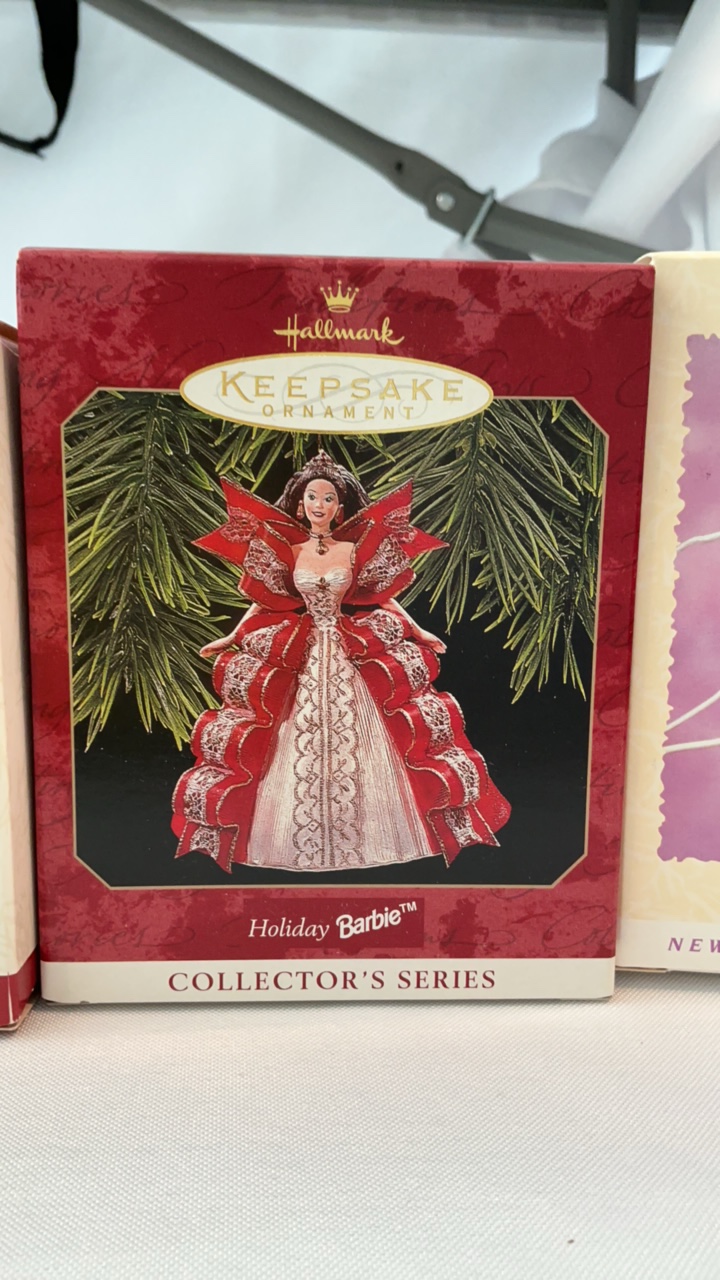 Hallmark Keepsake Barbie Ornament Collection - 9 Piece Collector Series Lot - Boxed